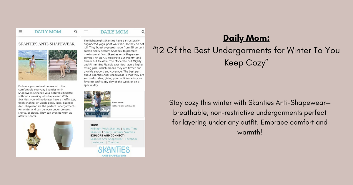 Daily Mom: 12 Of the Best Undergarments for Winter To You Keep Cozy